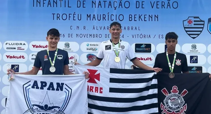 Capixaba conquista dois ouros no Campeonato Brasileiro Interclubes Infantil de Natação