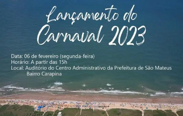Carnaval 2023 de São Mateus: Programação oficial será anunciada na segunda-feira 