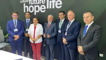 Casagrande se reúne com presidente eleito durante agenda com governadores na COP 27