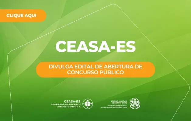 Ceasa-ES divulga edital de abertura de concurso público