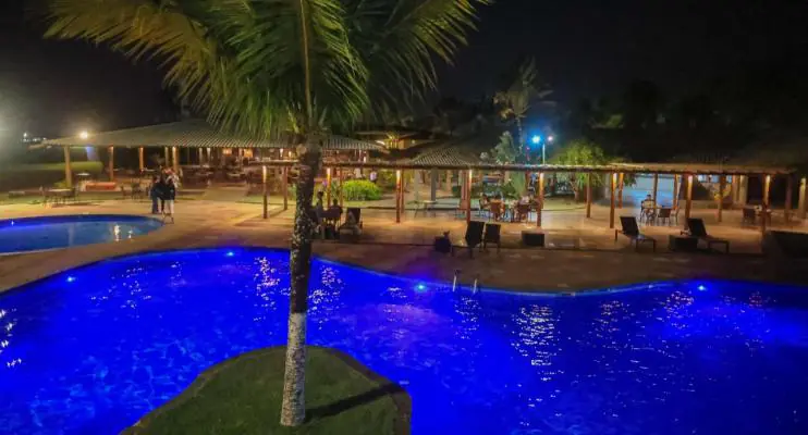 Cenário paradisíaco para o espetáculo da virada do ano