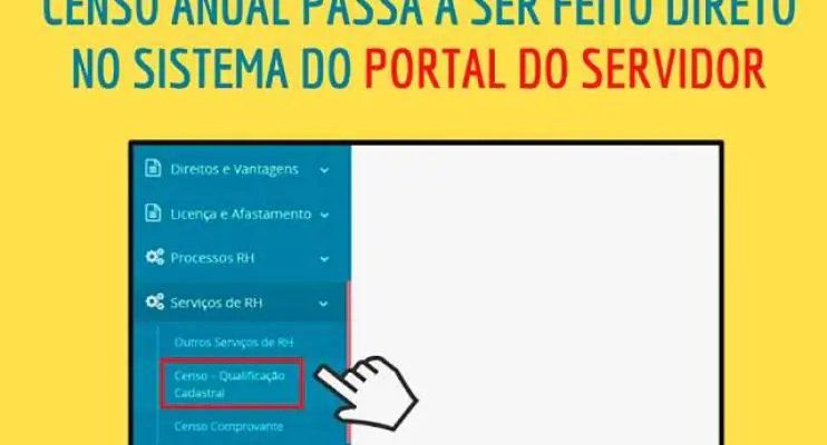 Censo Anual passa a ser feito direto no sistema do Portal do Servidor
