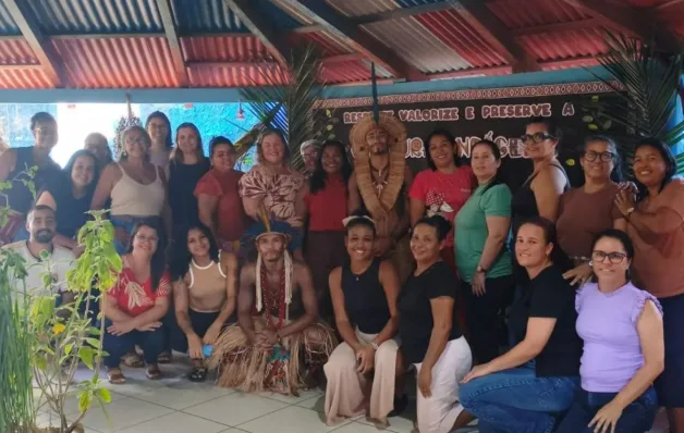 Cmei de Vila do Riacho realiza ação sobre culturas indígenas em Aracruz