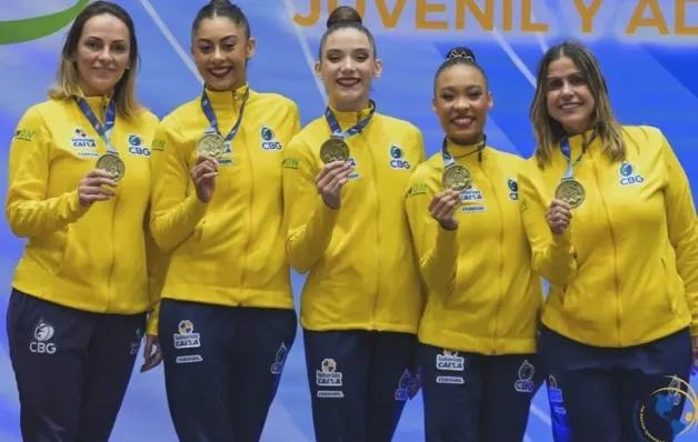 Com capixabas, Brasil fatura 12 medalhas no Pan-Americano de Ginástica Rítmica