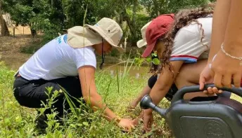 Com foco na revitalização de mata ciliar, projeto promove plantio de mudas na Bahia