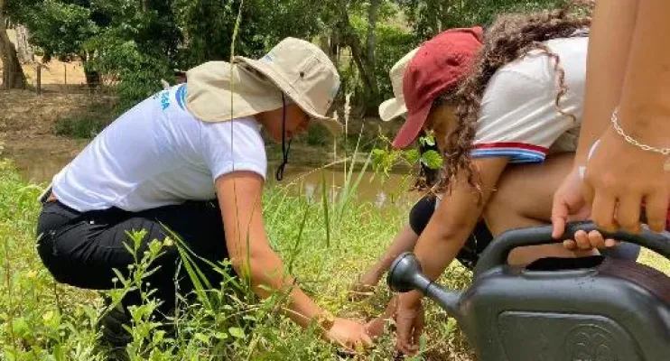 Com foco na revitalização de mata ciliar, projeto promove plantio de mudas na Bahia