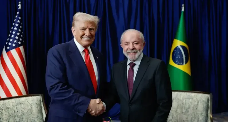Comércio e crime organizado serão temas da reunião entre Lula e Trump