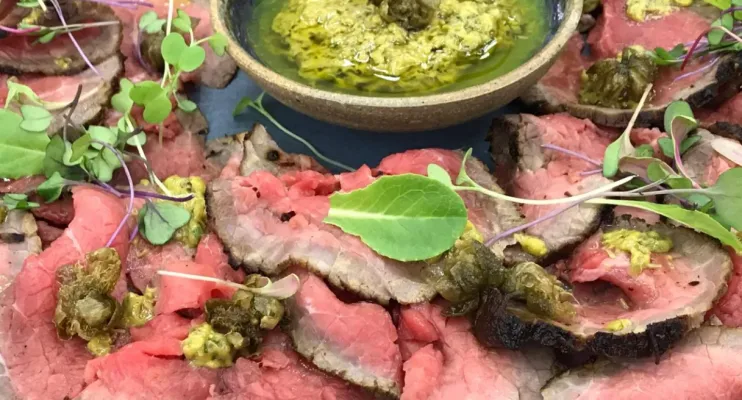 Como fazer rosbife ao molho de mostarda em poucos minutos