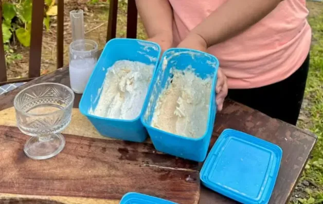 Como fazer sorvete de aipim com coco em casa