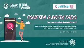 Confira o resultado dos cursos on-line do Qualificar ES