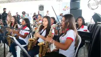 Cristal Orquestra se apresenta no lançamento da pedra fundamental do IFES em Pedro Canário