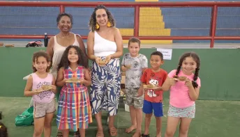 Cultura africana é apresentada a crianças em evento pedagógico em Nova Venécia
