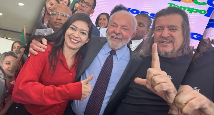 Daniel Santana com Lula em Brasília: Prefeito leva pautas da educação para o Presidente