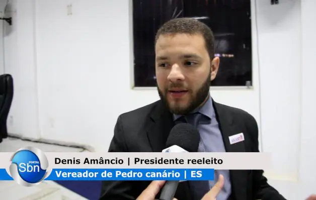 Denis Amâncio é reeleito presidente da Câmara de Vereadores de Pedro Canário