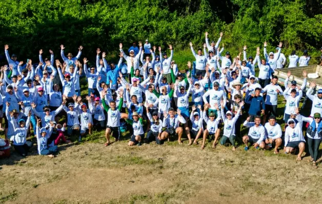 Descida Ecológica  mobiliza limpeza do Rio Barra Seca em Jaguaré