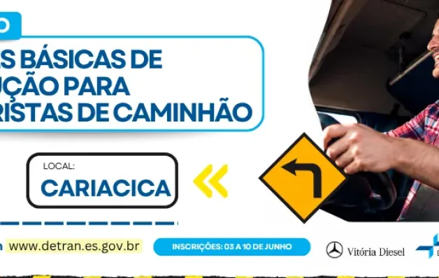 Detran ES abre inscrições de curso inédito para motoristas de caminhão