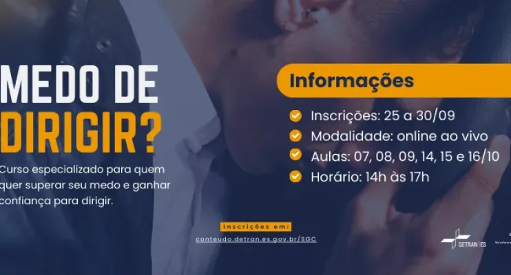 Detran ES abre inscrições para nova turma do curso ‘Sem medo de Dirigir’