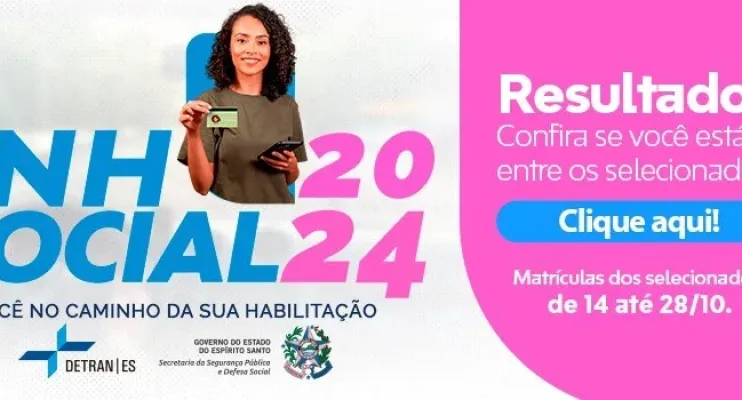 Detran ES divulga lista de selecionados na segunda fase do programa CNH Social