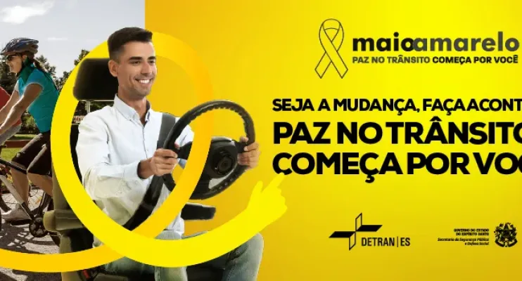 Detran ES lança movimento Maio Amarelo no Estado nesta quinta-feira (02)