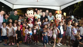 Diversão na inauguração do Parque Kids em Jucutuquara