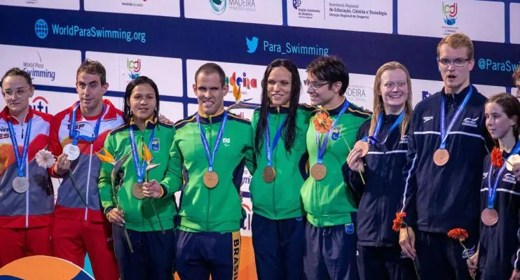 Dois ouros marcam penúltimo dia do Mundial de natação paralímpica