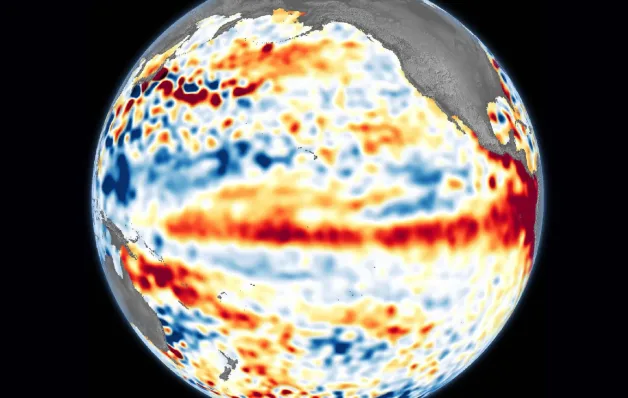 El Niño: nova imagem de satélite da Nasa mostra o aquecimento das águas do Oceano Pacífico