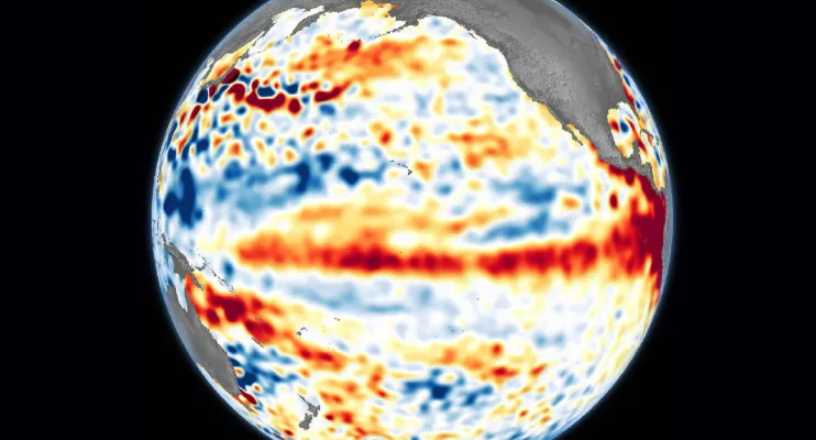 El Niño: nova imagem de satélite da Nasa mostra o aquecimento das águas do Oceano Pacífico