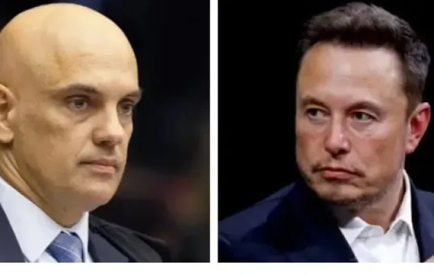 Elon Musk volta a atacar Moraes e chama ministro do STF de 'ditador brutal'