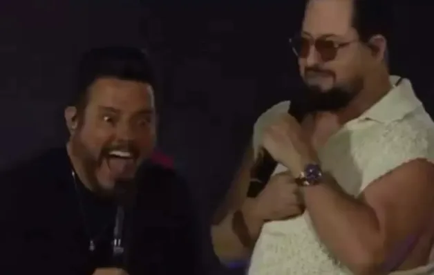 Em show, Marrone revela que é 'meio gay' e deixa Bruno chocado 