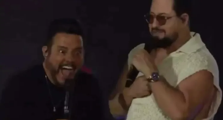 Em show, Marrone revela que é 'meio gay' e deixa Bruno chocado 