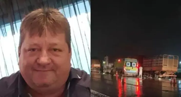 Empresário morre ao bater em carreta que bloqueava estrada