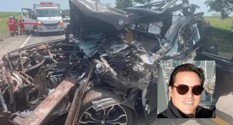 Empresário morre aos 44 anos após bater veículo de luxo em caminhão