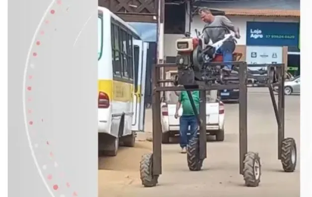 Engenheiro cria trator diferente e ganha apelido de 'Mad Max capixaba'