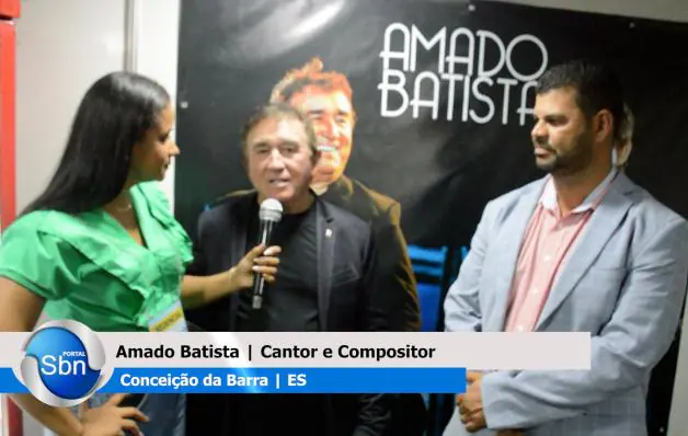 Entrevista exclusiva do cantor Amado Batista e do prefeito Mateusinho do Povão em Conceição da Barra 