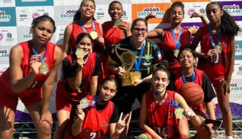 Equipe de basquete da Serra garante vaga no Campeonato Brasileiro Escolar