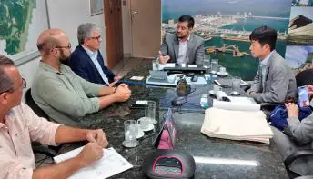 Equipes do Bandes e da Sectides recebem cônsul da Seção Econômica do Japão
