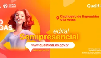 ES disponibiliza uma oferta de 200 vagas em cursos de ensino semipresencial.