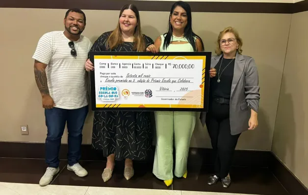 Escola de São Mateus é premiada entre as melhores do Espírito Santo