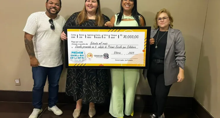 Escola de São Mateus é premiada entre as melhores do Espírito Santo