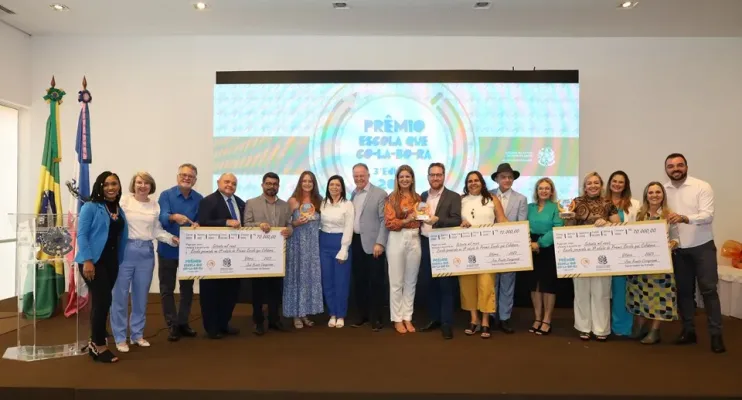 Escolas da Rede Pública Estadual e Municipal no ES, são premiadas pelo Governo do Estado