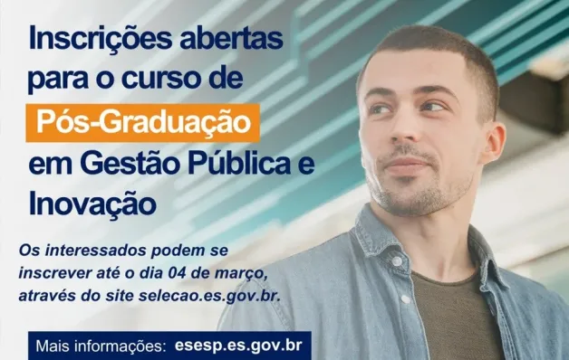 Esesp abre inscrições para Pós-Graduação em Gestão Pública e Inovação