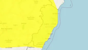 Espírito Santo recebe alerta de perigo para tempestade, vento e granizo