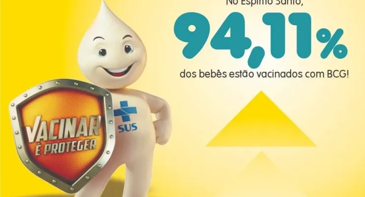 Estado tem a maior cobertura vacinal de BCG dos últimos quatro anos