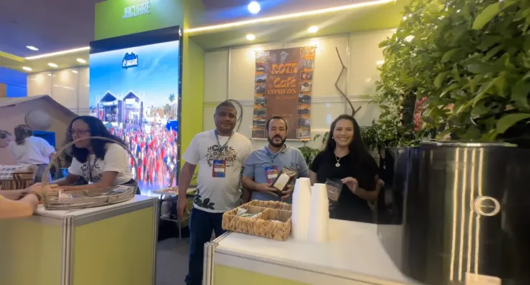 Estande de Jaguaré destacou café conilon e trajetória histórica na Feira dos Municípios
