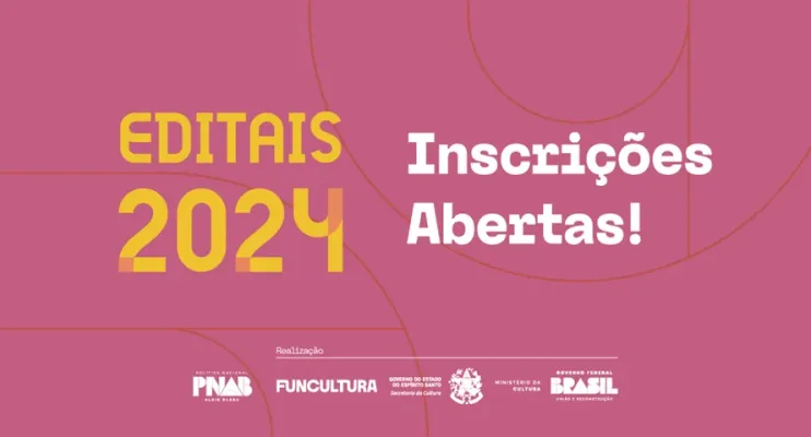 Estão abertas inscrições para os Editais da Cultura 2024