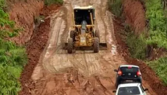 Estradas e buracos são recuperados pela Prefeitura de Montanha após intensa chuva na região