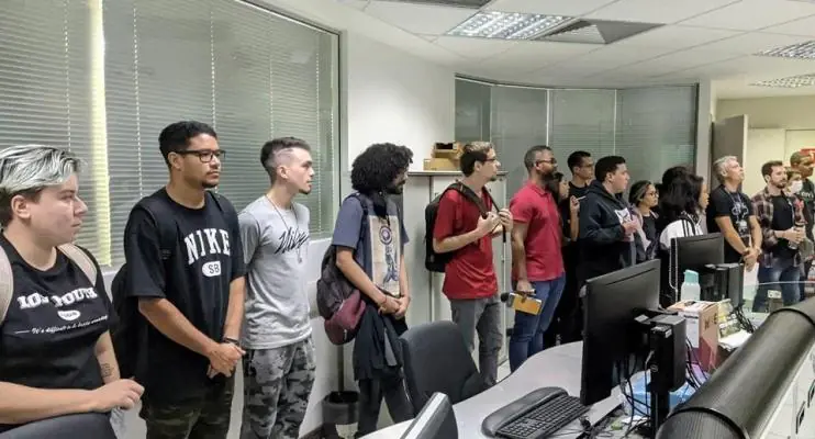 Estudantes da UVV realizam visita técnica ao Prodest