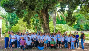 Estudantes de Jaguaré participam de plantio de mudas para comemorar o Dia Mundial da Água