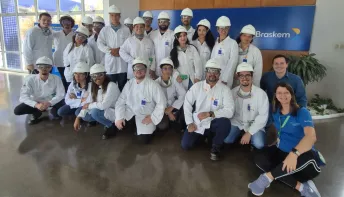 Estudantes dos cursos de engenharias da UFRB visitam unidade da Braskem no Polo de Camaçari