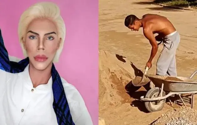 Ex-Ken Humano revela sonho de ser modelo após virar auxiliar de pedreiro